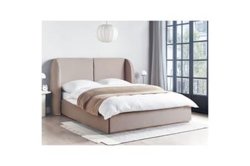 Säng med förvaring Monestier - Beige, 160x200 cm - Möbler - Säng - Sängram & sängstomme