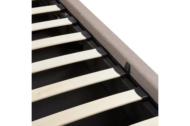 Säng med förvaring Monestier - Beige, 160x200 cm - Möbler - Säng - Sängram & sängstomme