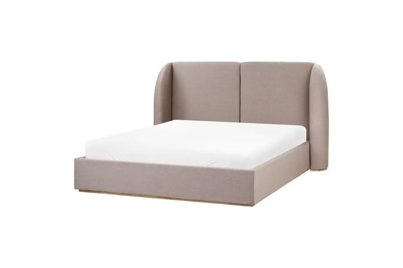 Säng med förvaring Monestier - Beige, 160x200 cm - Möbler - Säng - Sängram & sängstomme