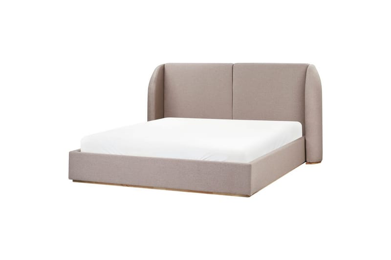 Säng med förvaring Monestier - Beige, 180x200 cm - Möbler - Säng - Sängram & sängstomme