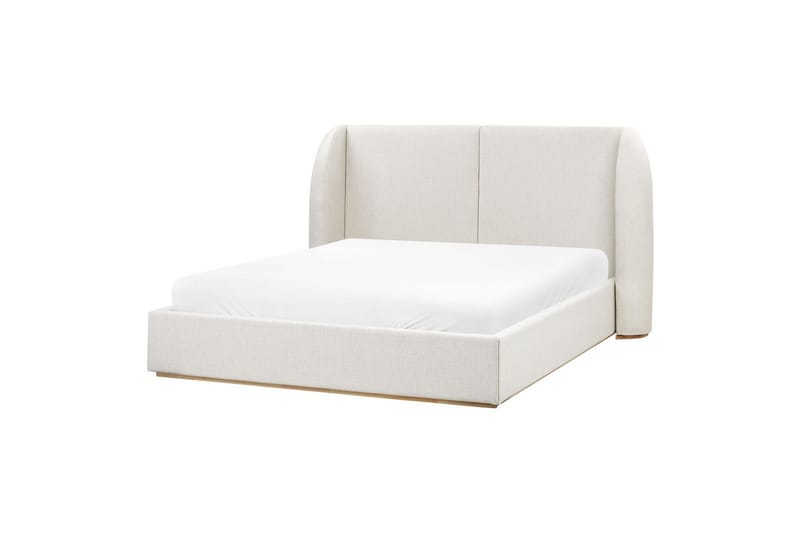 Säng med förvaring Monestier - Vit, 160x200 cm - Möbler - Säng - Sängram & sängstomme