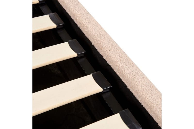Säng med förvaring Orbey - Beige, 140x200 cm - Möbler - Säng - Sängram & sängstomme