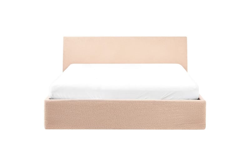 Säng med förvaring Orbey - Beige, 140x200 cm - Möbler - Säng - Sängram & sängstomme