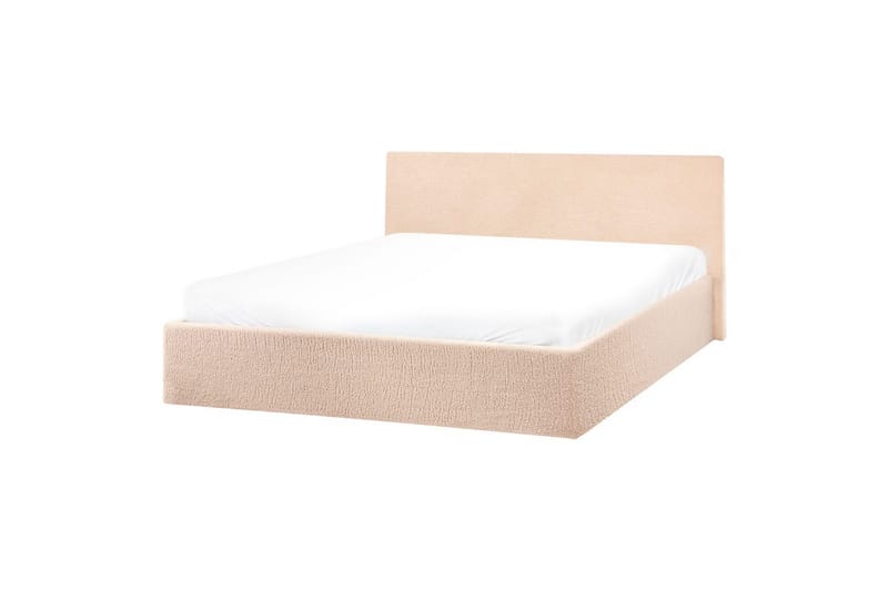 Säng med förvaring Orbey - Beige, 160x200 cm - Möbler - Säng - Sängram & sängstomme