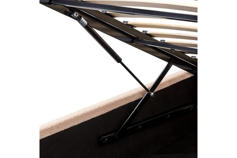 Säng med förvaring Orbey - Beige, 160x200 cm - Möbler - Säng - Sängram & sängstomme