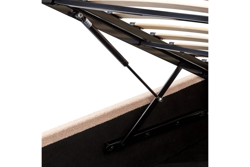 Säng med förvaring Orbey - Beige, 160x200 cm - Möbler - Säng - Sängram & sängstomme