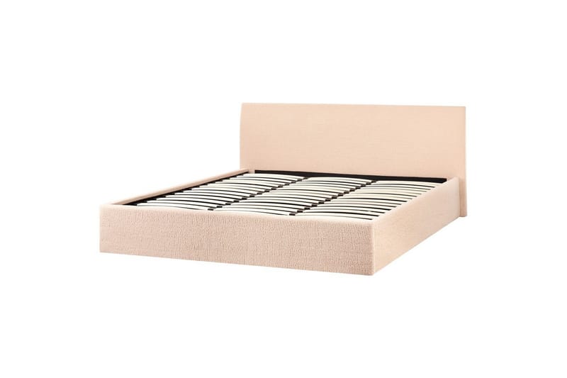 Säng med förvaring Orbey - Beige, 180x200 cm - Möbler - Säng - Sängram & sängstomme