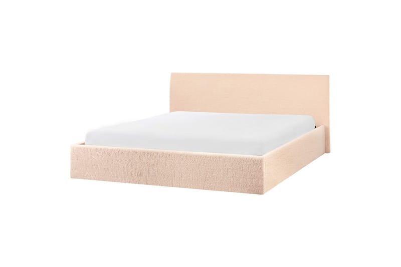 Säng med förvaring Orbey - Beige, 180x200 cm - Möbler - Säng - Sängram & sängstomme