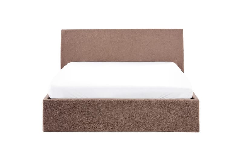 Säng med förvaring Orbey - Brun, 140x200 cm - Möbler - Säng - Sängram & sängstomme