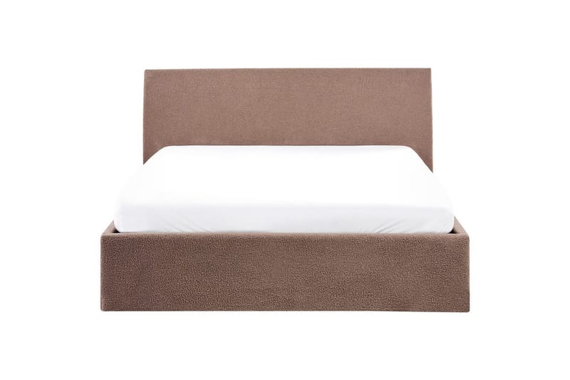 Säng med förvaring Orbey - Brun, 140x200 cm - Möbler - Säng - Sängram & sängstomme