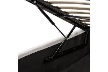 Säng med förvaring Orbey - Vit, 180x200 cm - Möbler - Säng - Sängram & sängstomme
