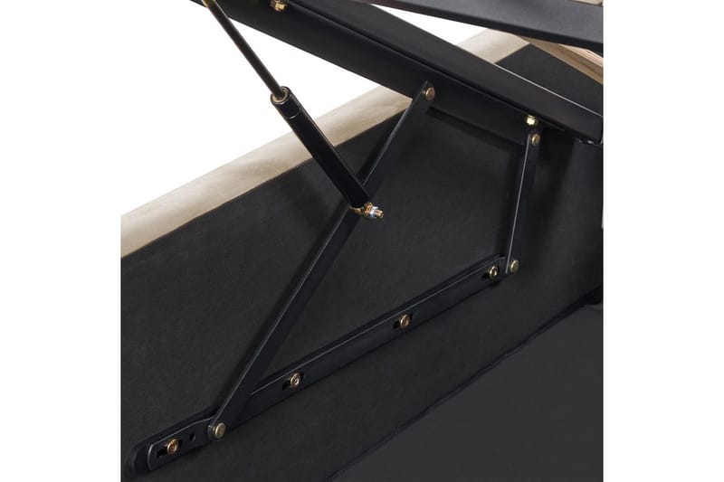 Säng med förvaring Rochefort - Beige, 160x200 cm - Möbler - Säng - Sängram & sängstomme