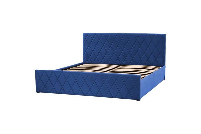 Säng med förvaring Rochefort - Blå, 180x200 cm - Möbler - Säng - Sängram & sängstomme