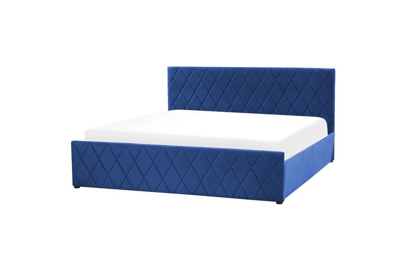 Säng med förvaring Rochefort - Blå, 180x200 cm - Möbler - Säng - Sängram & sängstomme