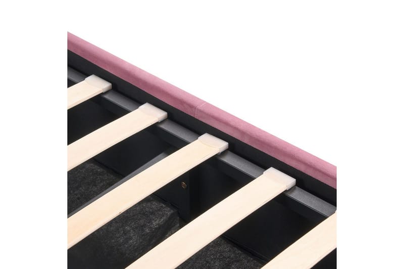 Säng med förvaring Rochefort - Rosa, 140x200 cm - Möbler - Säng - Sängram & sängstomme