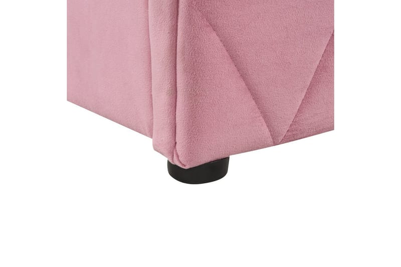Säng med förvaring Rochefort - Rosa, 140x200 cm - Möbler - Säng - Sängram & sängstomme