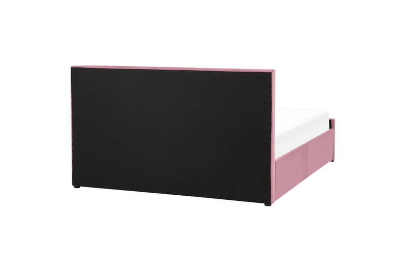 Säng med förvaring Rochefort - Rosa, 160x200 cm - Möbler - Säng - Sängram & sängstomme