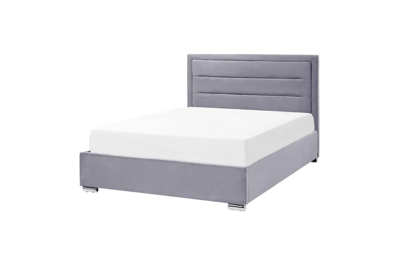 Säng med förvaring Rouen - Grå, 140x200 cm - Möbler - Säng - Sängram & sängstomme