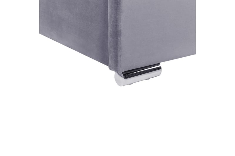 Säng med förvaring Rouen - Grå, 140x200 cm - Möbler - Säng - Sängram & sängstomme