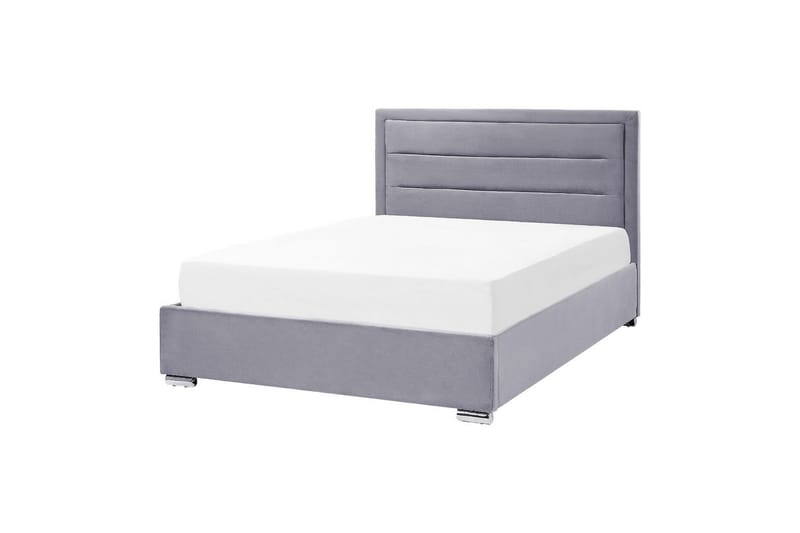Säng med förvaring Rouen - Grå, 140x200 cm - Möbler - Säng - Sängram & sängstomme