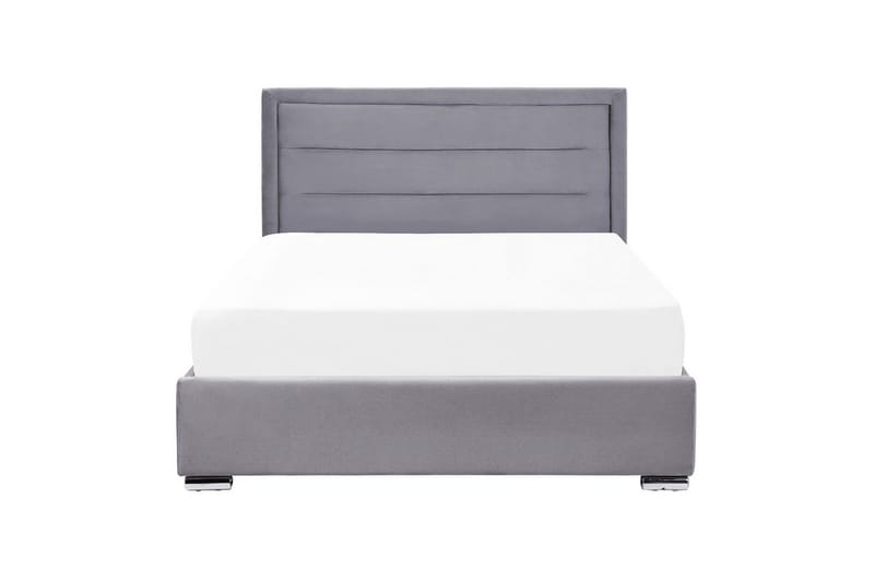 Säng med förvaring Rouen - Grå, 140x200 cm - Möbler - Säng - Sängram & sängstomme