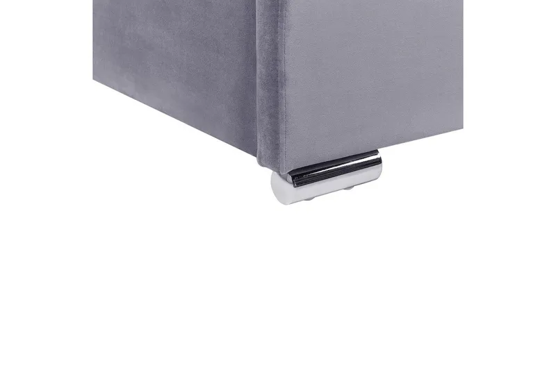 Säng med förvaring Rouen - Grå, 160x200 cm - Möbler - Säng - Sängram & sängstomme