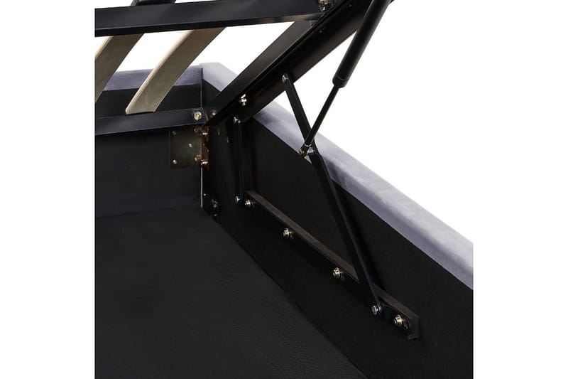 Säng med förvaring Rouen - Grå, 180x200 cm - Möbler - Säng - Sängram & sängstomme