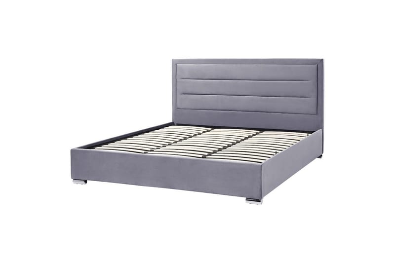 Säng med förvaring Rouen - Grå, 180x200 cm - Möbler - Säng - Sängram & sängstomme