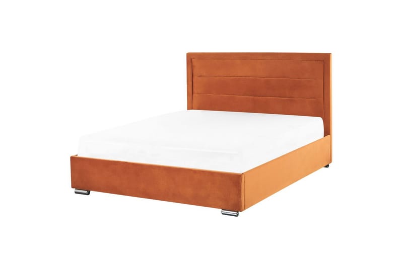 Säng med förvaring Rouen - Orange, 180x200 cm - Möbler - Säng - Sängram & sängstomme