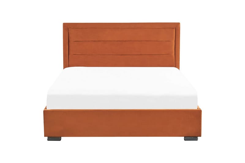 Säng med förvaring Rouen - Orange, 180x200 cm - Möbler - Säng - Sängram & sängstomme