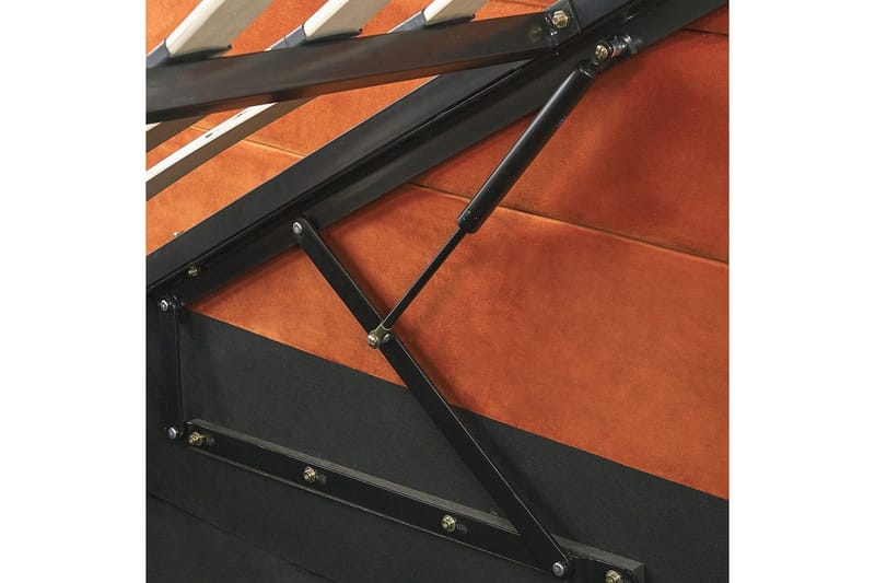 Säng med förvaring Rouen - Orange, 180x200 cm - Möbler - Säng - Sängram & sängstomme