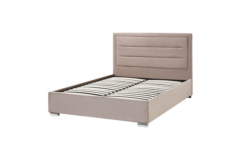 Säng med förvaring Rouen - Taupe, 140x200 cm - Möbler - Säng - Sängram & sängstomme