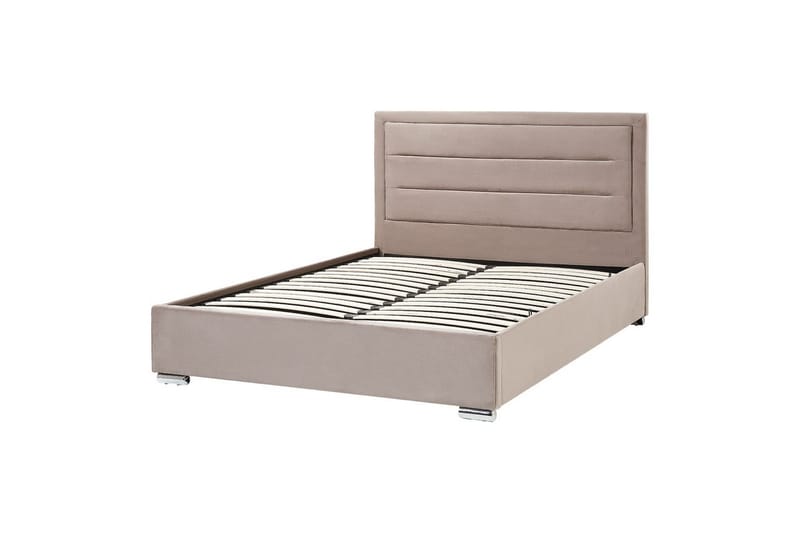 Säng med förvaring Rouen - Taupe, 160x200 cm - Möbler - Säng - Sängram & sängstomme