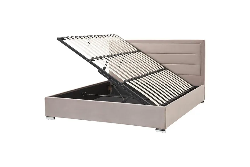 Säng med förvaring Rouen, Taupe, 180x200 cm