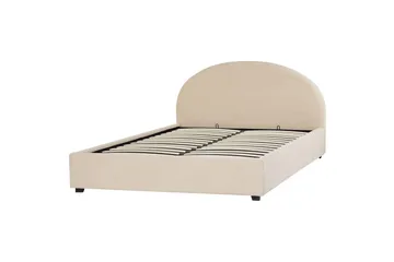Säng med förvaring Vaucluse - Beige/Bouclé, 140x200 cm - Möbler - Säng - Sängram & sängstomme