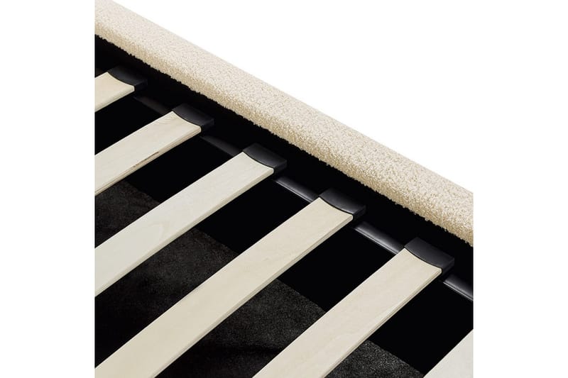 Säng med förvaring Vaucluse - Beige/Bouclé, 140x200 cm - Möbler - Säng - Sängram & sängstomme