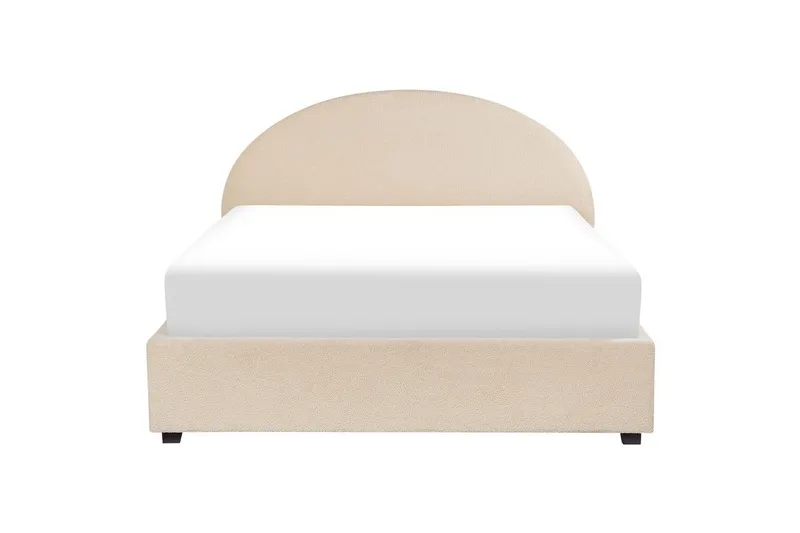 Säng med förvaring Vaucluse - Beige/Bouclé, 160x200 cm - Möbler - Säng - Sängram & sängstomme