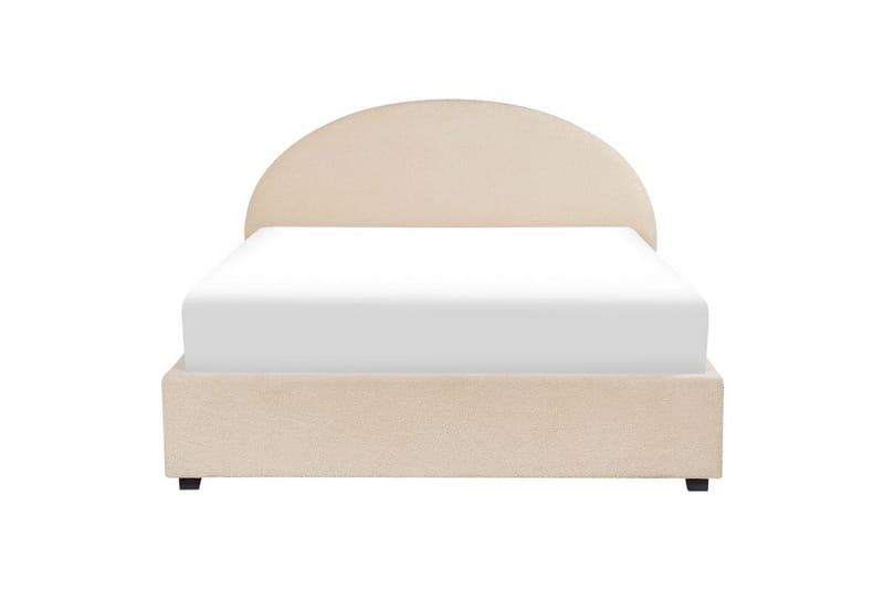 Säng med förvaring Vaucluse - Beige/Bouclé, 160x200 cm - Möbler - Säng - Sängram & sängstomme