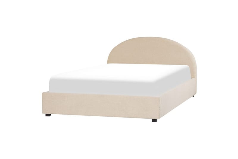 Säng med förvaring Vaucluse - Beige/Bouclé, 180x200 cm - Möbler - Säng - Sängram & sängstomme