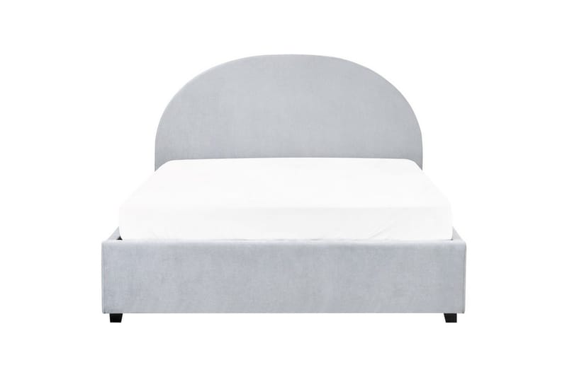 Säng med förvaring Vaucluse - Ljusblå/Polyester, 140x200 cm - Möbler - Säng - Sängram & sängstomme