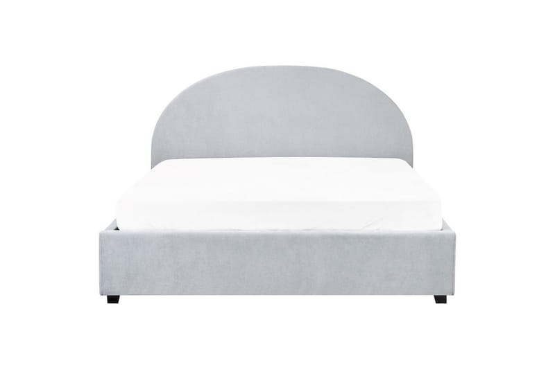 Säng med förvaring Vaucluse - Ljusblå/Polyester, 160x200 cm - Möbler - Säng - Sängram & sängstomme