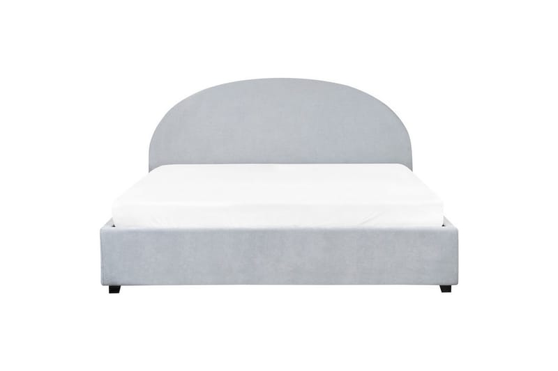 Säng med förvaring Vaucluse - Ljusblå/Polyester, 180x200 cm - Möbler - Säng - Sängram & sängstomme