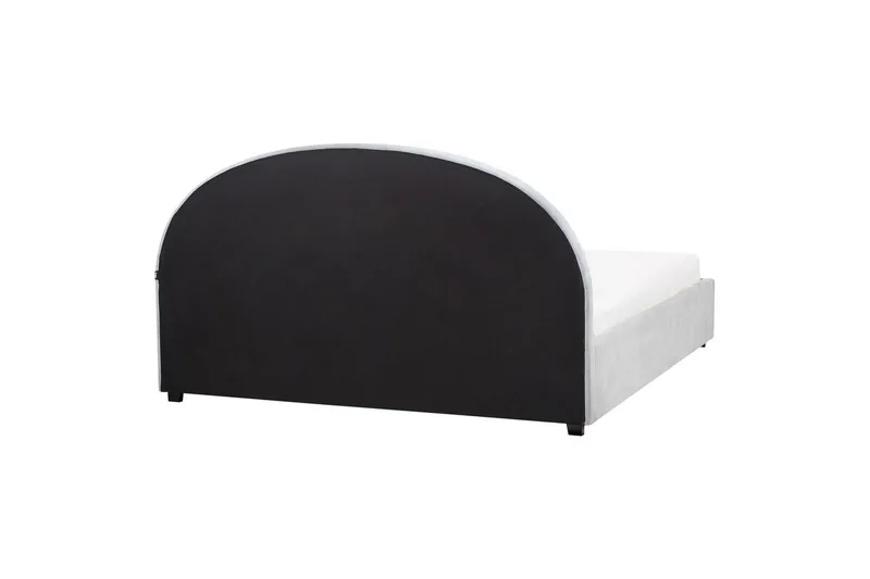 Säng med förvaring Vaucluse - Ljusblå/Polyester, 180x200 cm - Möbler - Säng - Sängram & sängstomme