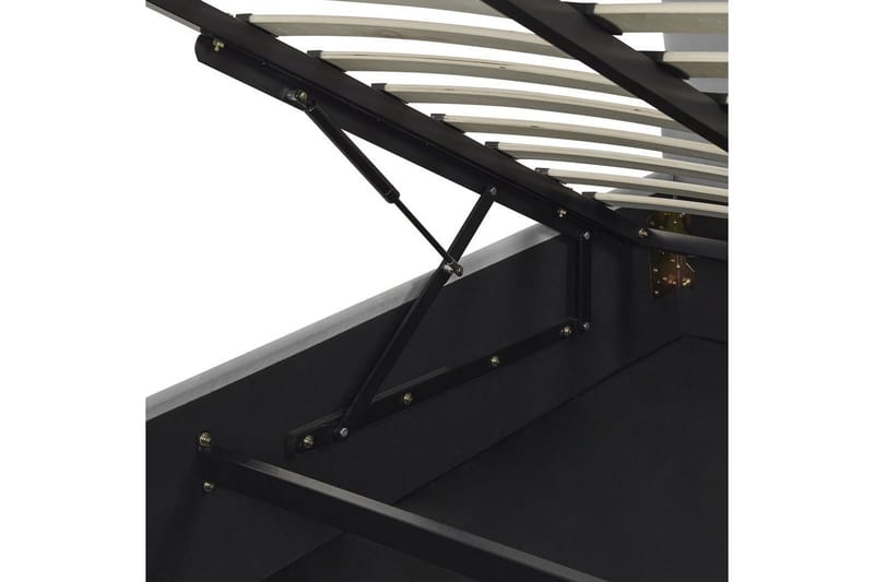 Säng med förvaring Vaucluse - Ljusgrå/Sammet, 180x200 cm - Möbler - Säng - Sängram & sängstomme