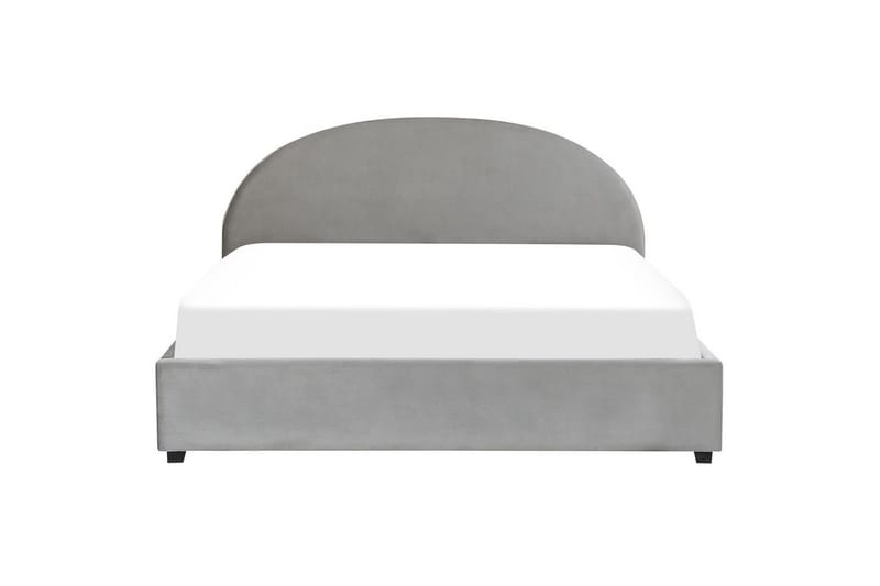 Säng med förvaring Vaucluse - Ljusgrå/Sammet, 180x200 cm - Möbler - Säng - Sängram & sängstomme