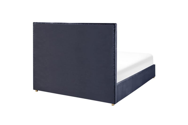 Säng med förvaring Vernoyes - Svart, guld, 160x200 cm - Möbler - Säng - Sängram & sängstomme