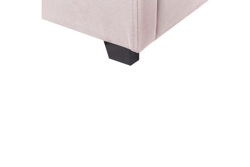 Säng med förvaring Vincennes - Rosa, Svart, 140x200 cm - Möbler - Säng - Sängram & sängstomme