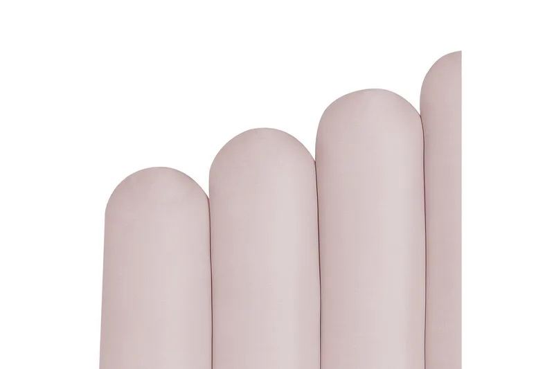 Säng med förvaring Vincennes - Rosa, Svart, 140x200 cm - Möbler - Säng - Sängram & sängstomme