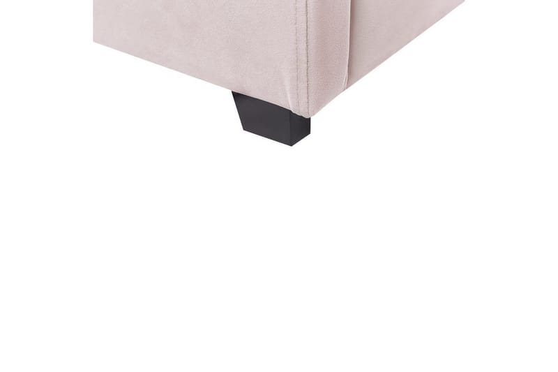 Säng med förvaring Vincennes - Rosa, Svart, 160x200 cm - Möbler - Säng - Sängram & sängstomme