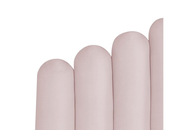 Säng med förvaring Vincennes - Rosa, Svart, 160x200 cm - Möbler - Säng - Sängram & sängstomme